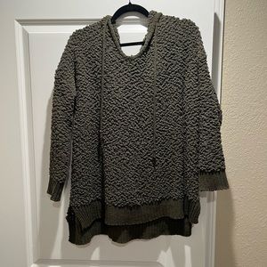 Green Miracle Popcorn Sweater with Hood